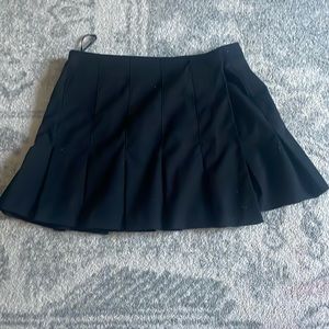 Zara Black Box Pleat Mini Skirt